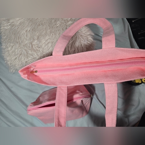 Marissa Collections Large Pink Tote And Matching Large Makeup Bag NWOT - Picture 12 of 14